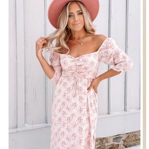 Sweetgrass & Sand Dollars “Pretty in Pink” midi dress